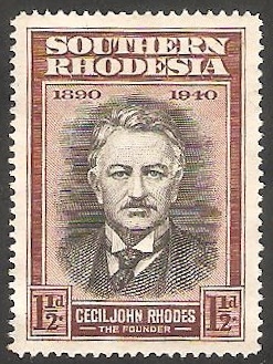 56 - 50 Anivº de la fundación de Rhodesia, por Cecil Rhodes