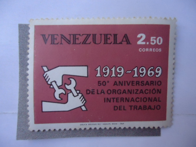 50º Aniversario de la Organización  Internacional del Trabajo 1919-1969.