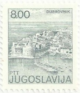 TURISMO. DUBROVNIK.PERFORACIÓN 13½. YVERT YU 1766A