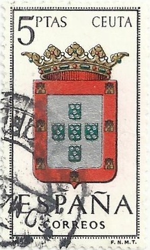 ESCUDOS DE CAPITAL DE PROVINCIA. GRUPO V. Nº 55. CEUTA. EDIFIL 1702