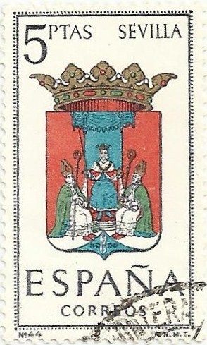 ESCUDOS DE CAPITAL DE PROVÍNCIA. GRUPO IV. Nº 44. SEVILLA. EDIFIL 1638