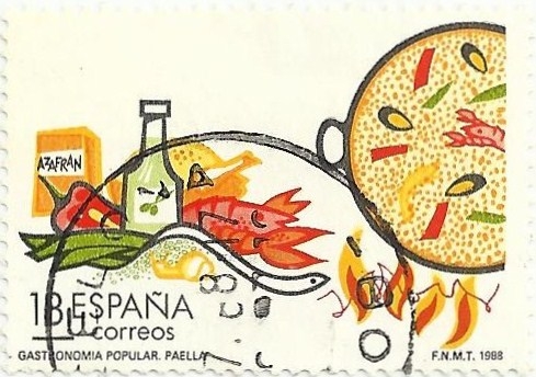 TURISMO 1988. GASTRONOMIA. PAELLA VALENCIANA. EDIFIL 2935