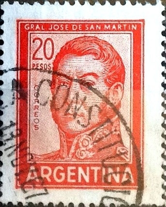 Intercambio 0,20 usd 20 pesos 1967