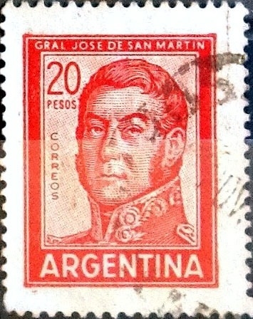 Intercambio 0,20 usd 20 pesos 1967