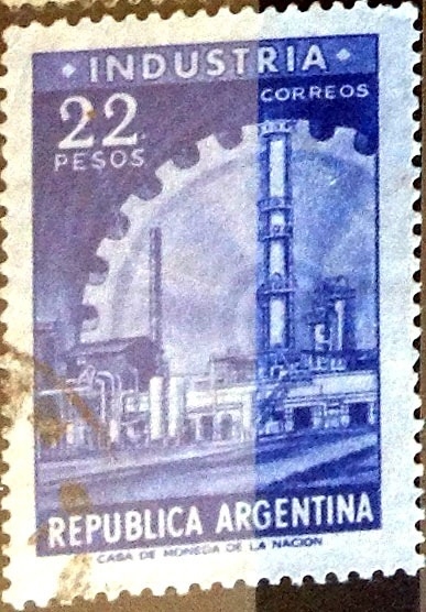 Intercambio 0,20 usd  22 pesos 1962