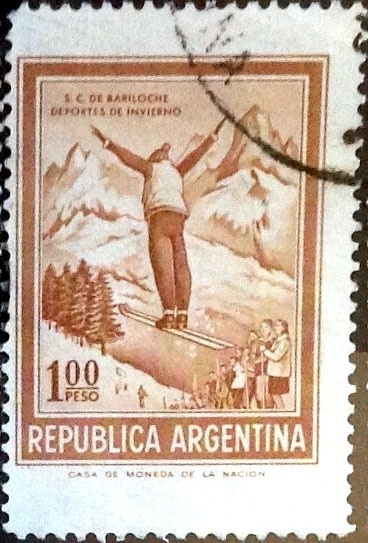 Intercambio 0,20 usd  1 peso 1971