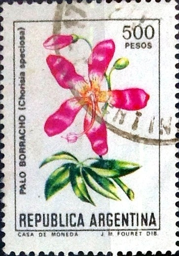 Intercambio 0,20 usd 500 pesos. 1982