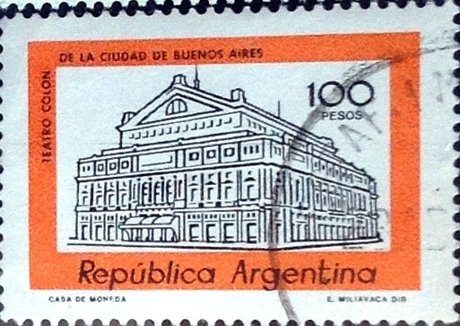 Intercambio 0,20 usd 100 peso 1977