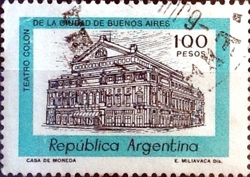 Intercambio 0,20 usd 100 peso 1977