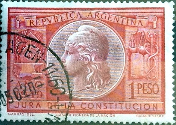 Intercambio 0,20 usd 1 peso 1949