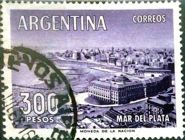 Intercambio 0,20 usd 300 pesos 1962