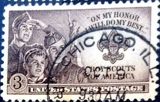 Intercambio 0,20 usd 3 cent. 1950