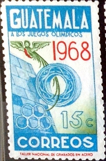 Intercambio 0,25 usd 15 cent. 1968