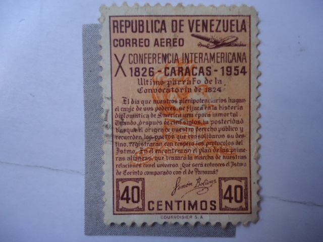 Conferencia Interamericana 1826-1954-Caracas.