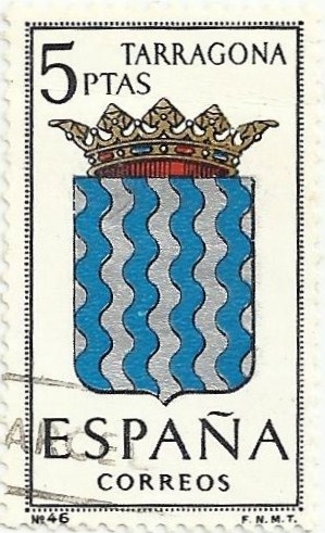 ESCUDOS DE CAPITAL DE PROVINCIA. GRUPO IV. Nº 46. TARRAGONA. EDIFIL 1640