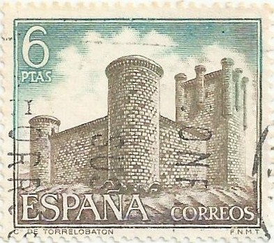 CASTILLOS DE ESPAÑA. CASTILLO DE TORRELOBATÓN, EN VALLADOLID. EDIFIL 1931