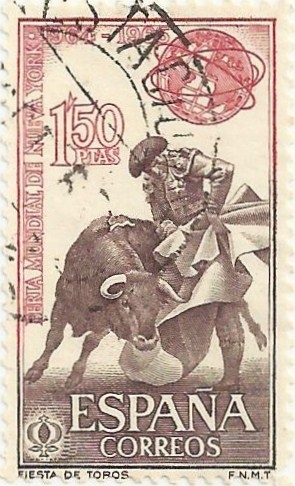 FERIA MUNDIAL DE NUEVA YORK. FIESTA DE TOROS. EDIFIL 1591