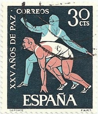 XXV AÑOS DE PAZ ESPAÑOLA. DEPORTES. EDIFIL 1577