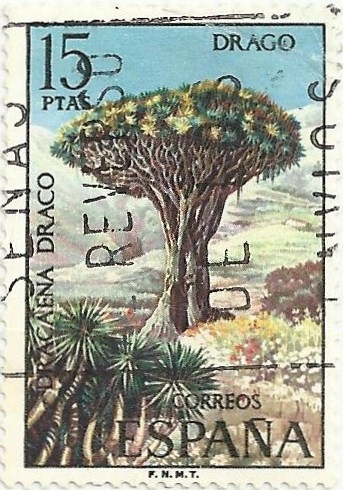 FLORA, IIa SERIE. DRAGO, Dracaena draco. EDIFIL 2124