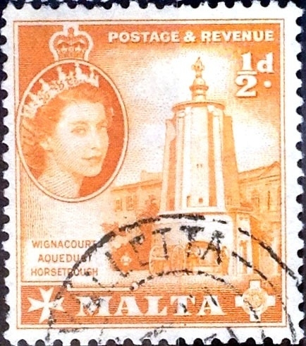 Intercambio 0,20 usd 1/2 p.1956