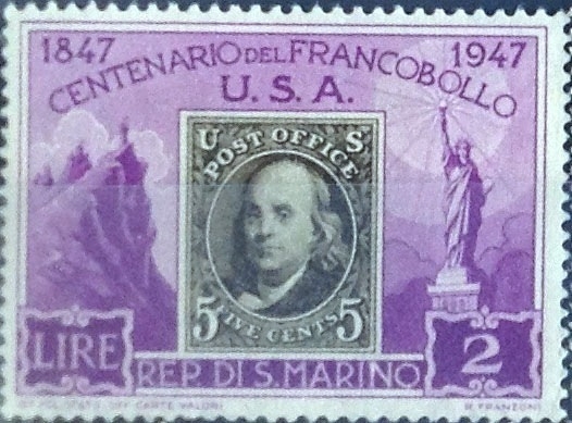 Intercambio crxf 0,30 usd 2 l. 1947