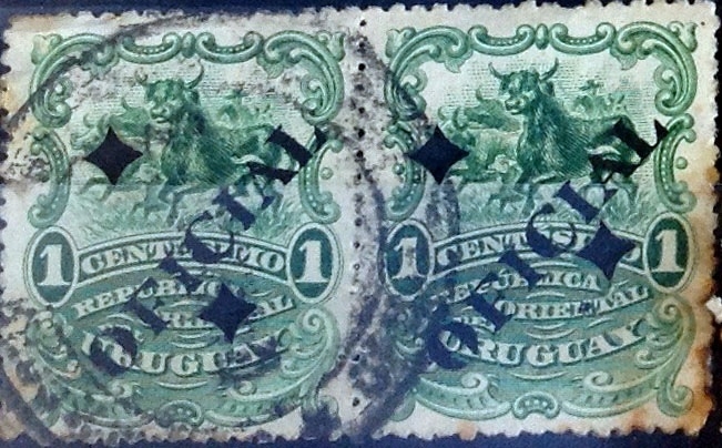 Intercambio 0,40 usd  2 x 1 cent. 1901