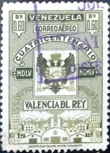 Intercambio 0,25 usd 60 cent. 1955