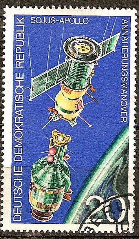 maniobras de aproximación Soyuz - Apolo (DDR).