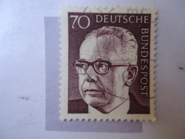 DR.Gustav Walter Heinemann (1899-1976) Presidente, Alemania Federal.