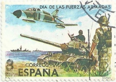 DIA DE LAS FUERZAS ARMADAS. MEDIOS DE COMBATE. EDIFIL 2572