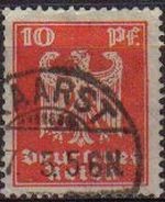 DEUTSCHES REICH 1924 Scott332 Sello Serie Aguila Alemania Michel357