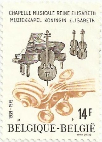 40 ANIVERSARIO DE LA CAPILLA MUSICAL REINA ISABEL. INSTRUMENTOS MUSICALES. YVERT BE 1958