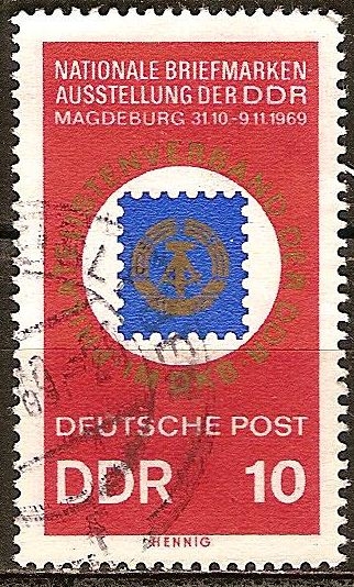 Exposición Sello Nacional de la RDA, Magdeburg 31.10.-09.11.1969.