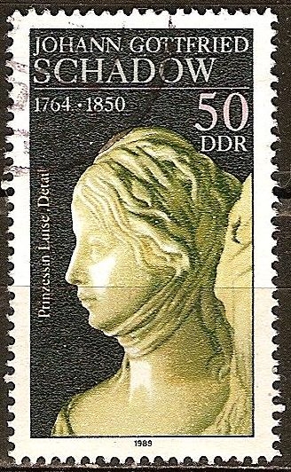 225a Aniv nacimiento de JG. Schadow (escultor).Detalle de la Princesa Louise,DDR.