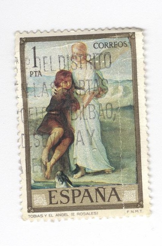 Edifil 2203. Tobias y el angel ( Rosales y Martín)