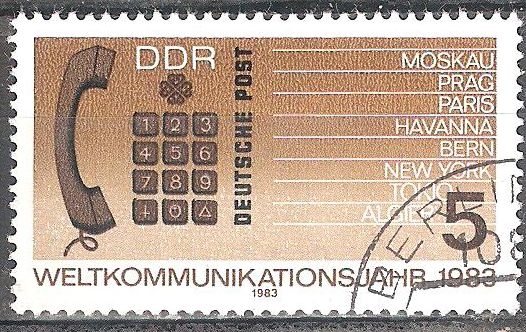 Año mundial de las comunicaciones(DDR).