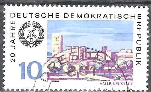 20.Años DDR,Halle Neustadt.