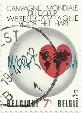 CAMPAÑA MUNDIAL DEL CORAZÓN. LOGOTIPO. YVERT BE 1619