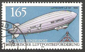 1357 - Historia del correo aéreo, dirigible