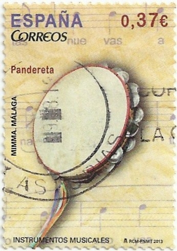 INSTRUMENTOS MUSICALES. LA PANDERETA. EDIFIL 4782