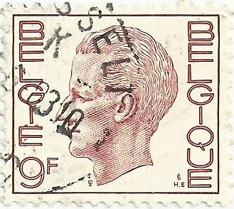 SERIES BÁSICAS. REY BALDUINO TIPO ELSTRÖM. VALOR FACIAL 9 BEF. YVERT BE 1948