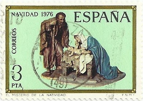 NAVIDAD 1976. CONGRESO INTERNACIONAL BELENISTA. MISTERIO DE LA NATIVIDAD. EDIFIL 2368