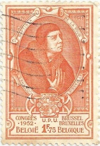 CONGRESO DE LA UPU EN BRUSELAS. JEAN BAPTISTE DE TASSIS. YVERT BE 881