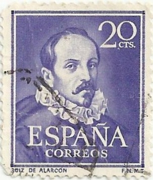 LITERATOS. JUAN RUIZ DE ALARCÓN. EDIFIL 1074