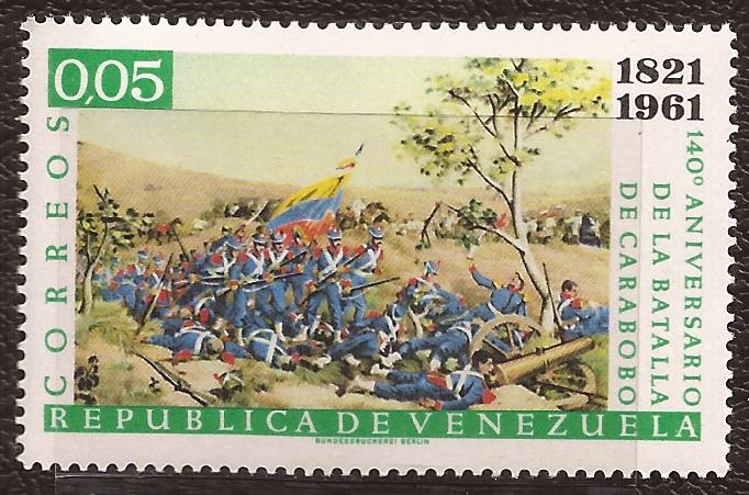 140 Aniversario Batalla de Carabobo  1961 0,05 Bolívares