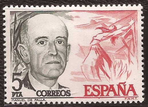 Centenario Nacimiento Manuel de Falla  1976 5 ptas