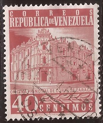 Oficina Principal de Correos de Caracas 1960 0,40 Bolívares