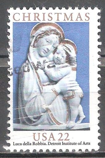 Navidad. Génova Madonna (Luca della Robbia). 