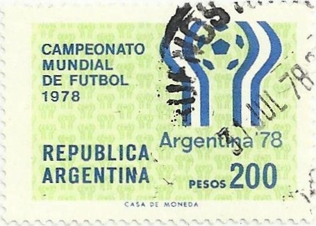 MUNDIAL DE FUTBOL ARGENTINA´78. LOGOTIPO DEL MUNDIAL. YVERT AR 1110