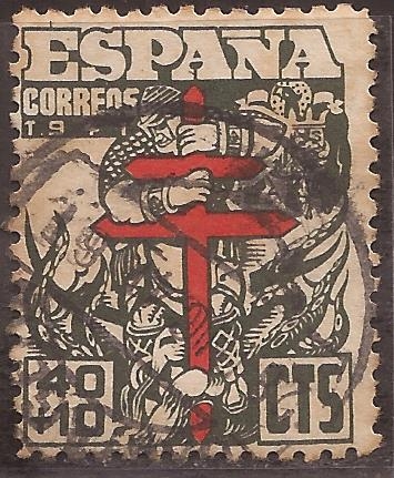 Pro Tuberculosos, Cruz de Lorena en rojo  1941 40+10 cents